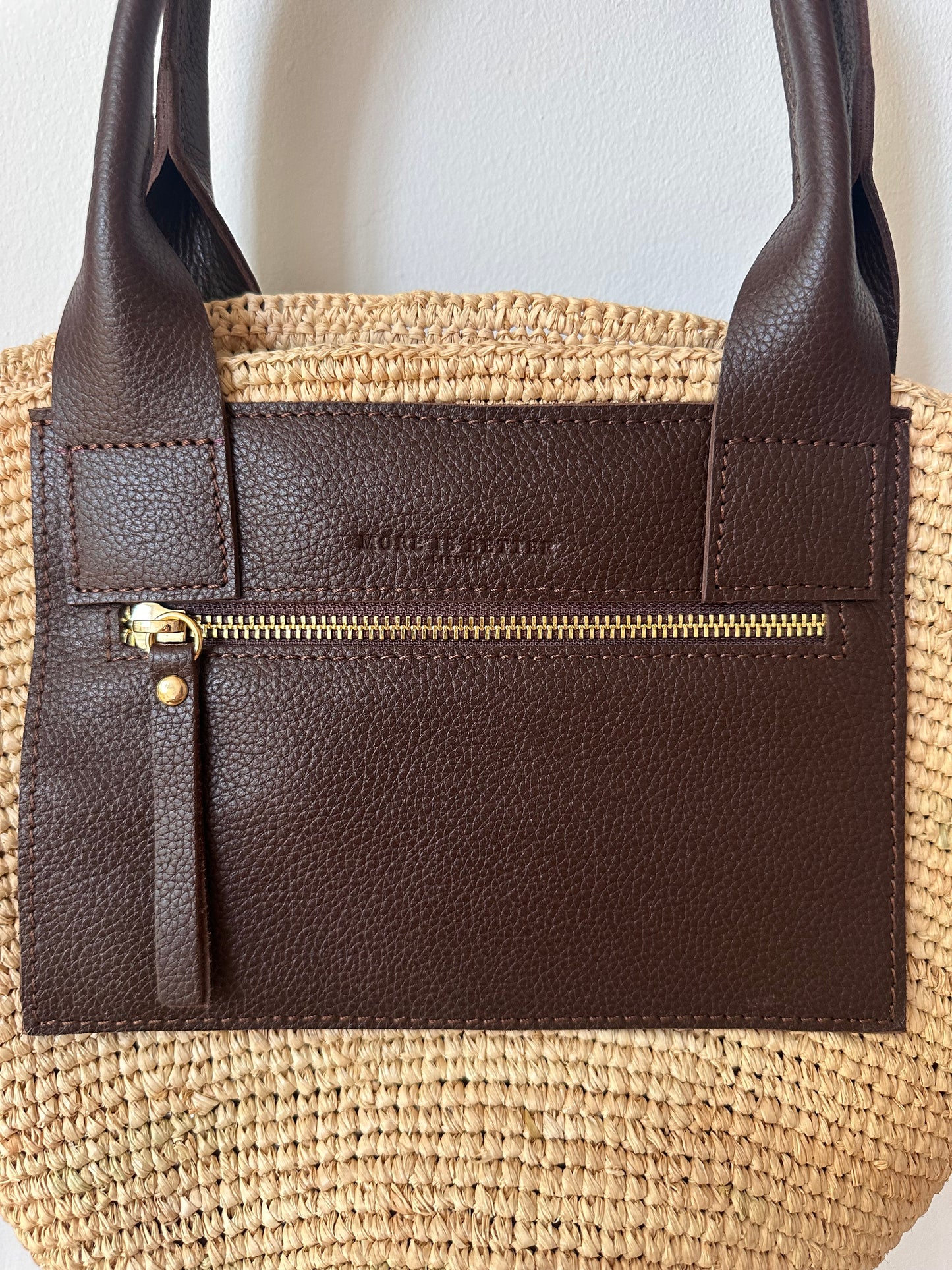 Medium Basket Bag In Chocolate