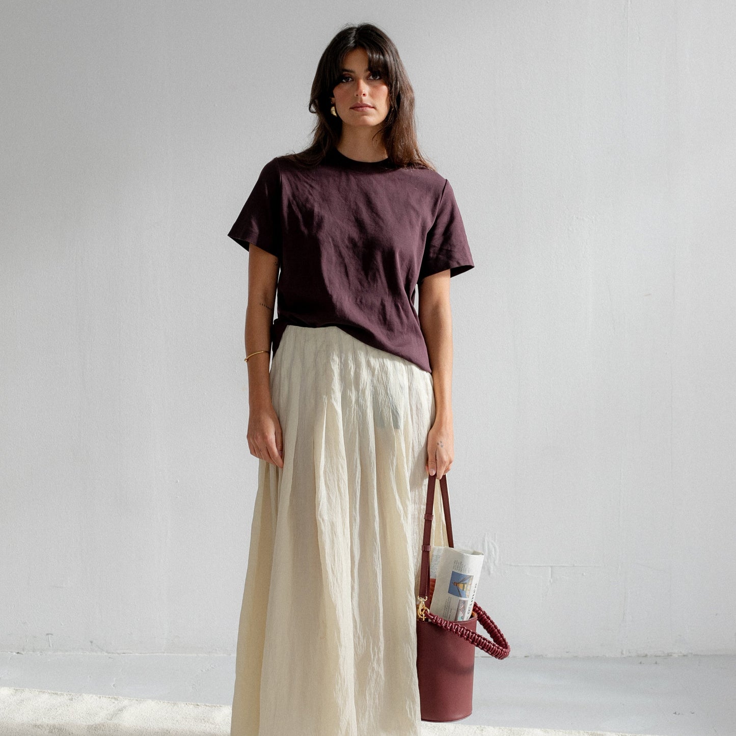 Bucket bag Burgundy