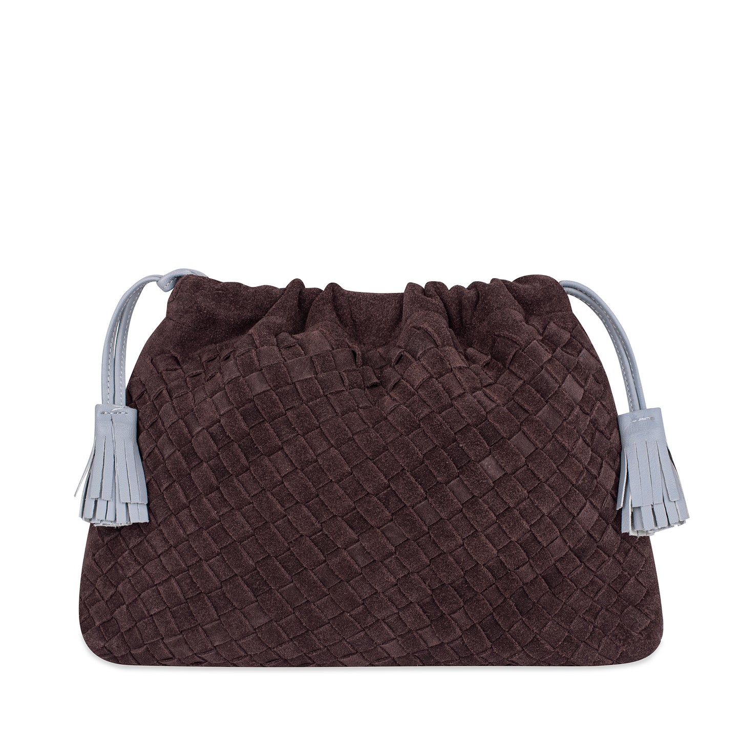 Alva Pouch in Suede in Chocolate