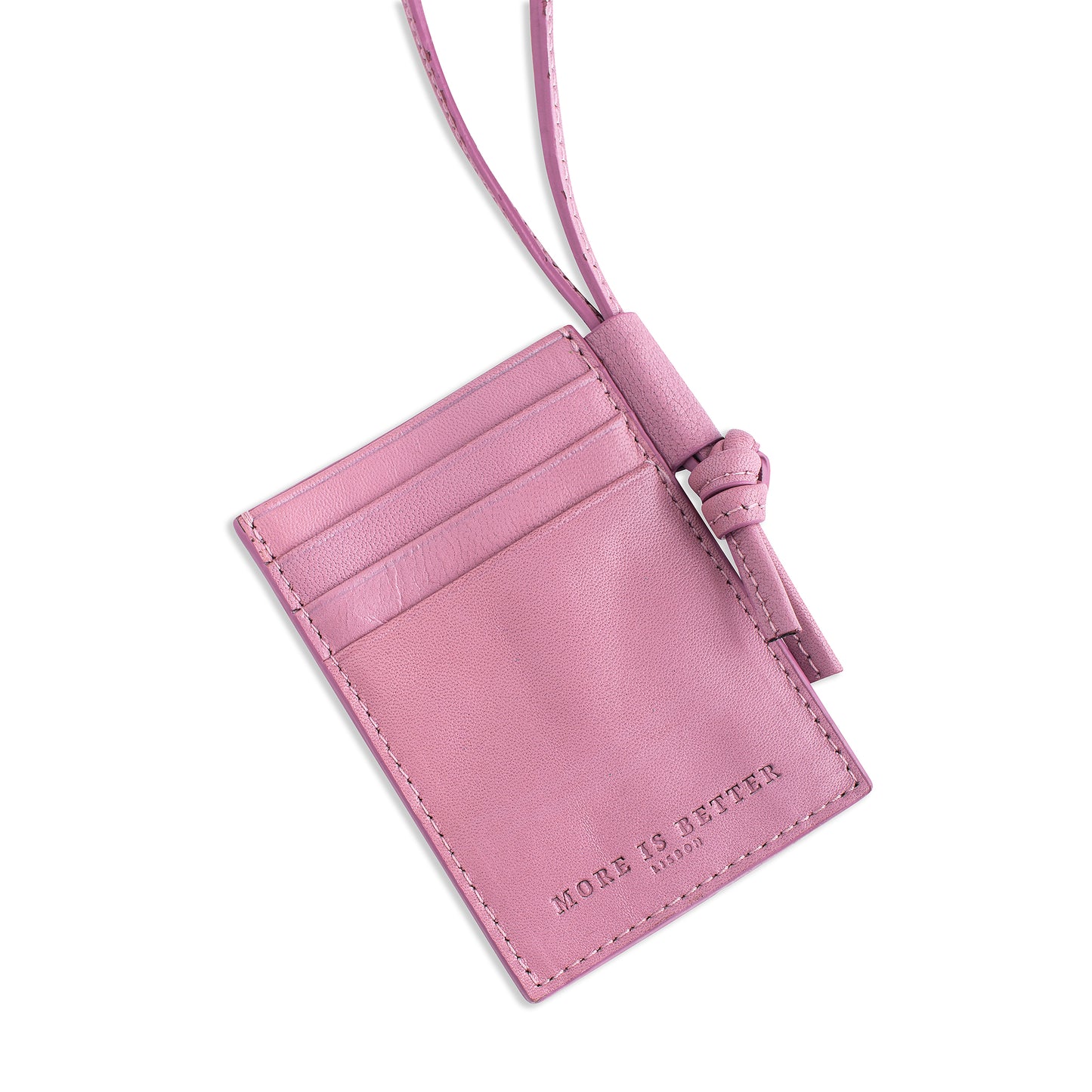 Braid card holder Pink