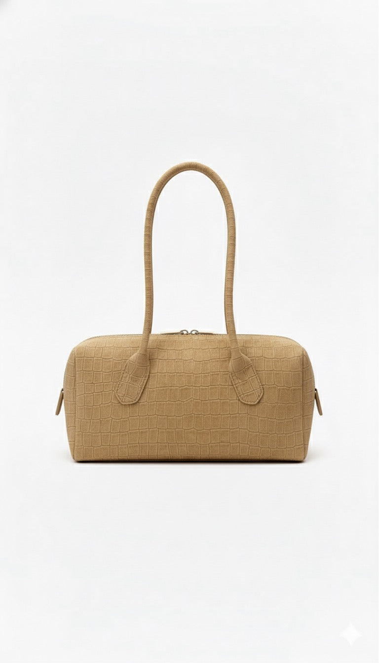 West Bag Croc - Effect Suede