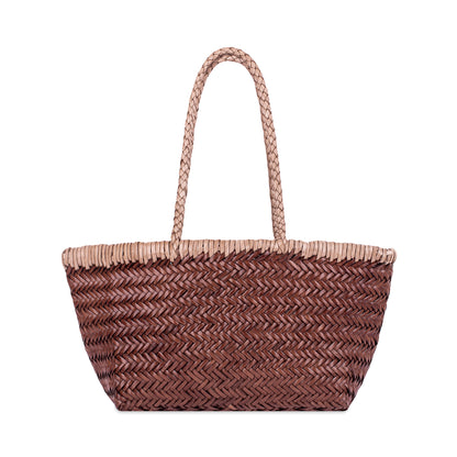 Basket Bag Chocolate and Cream