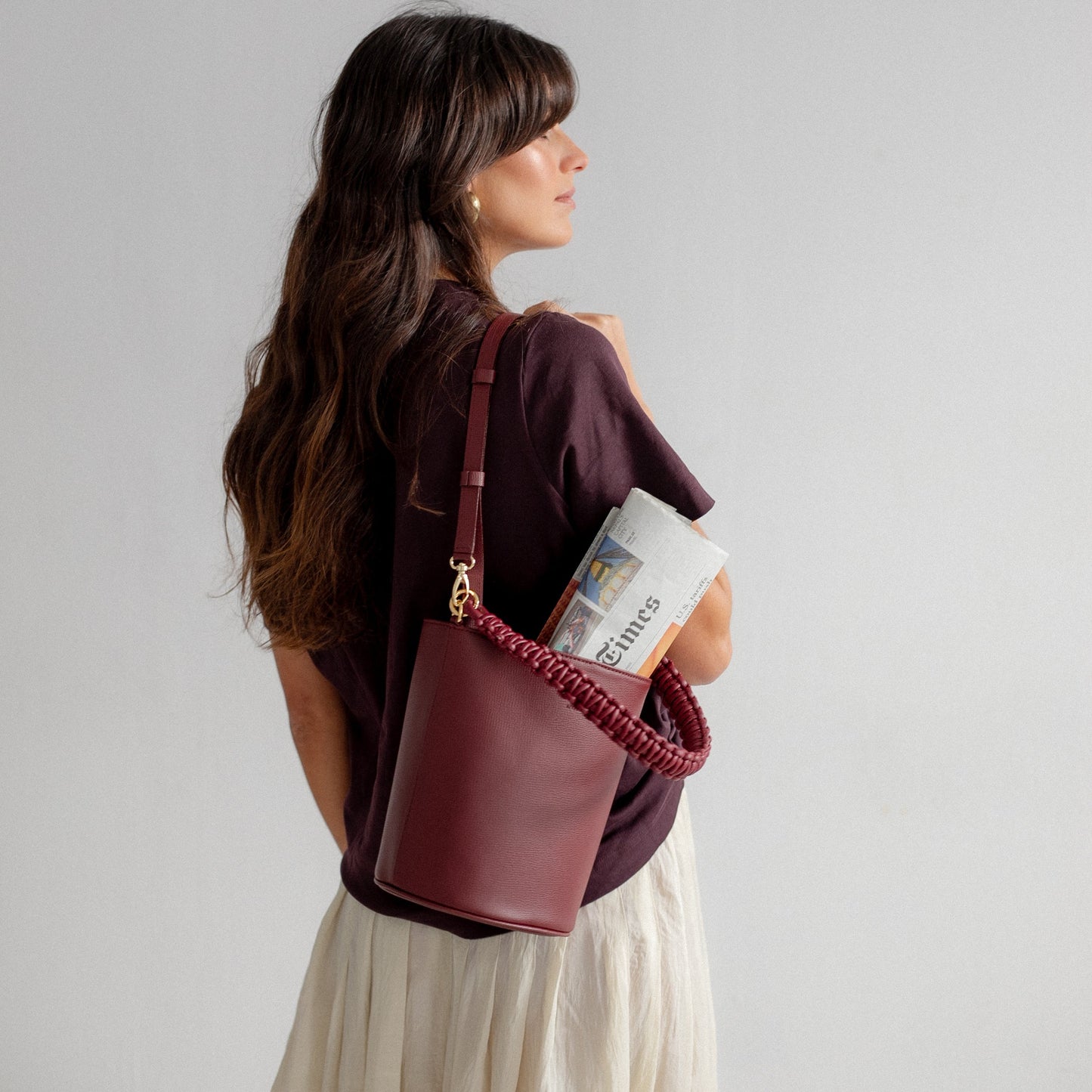 Bucket bag Burgundy