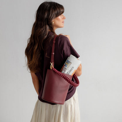 Bucket bag Burgundy