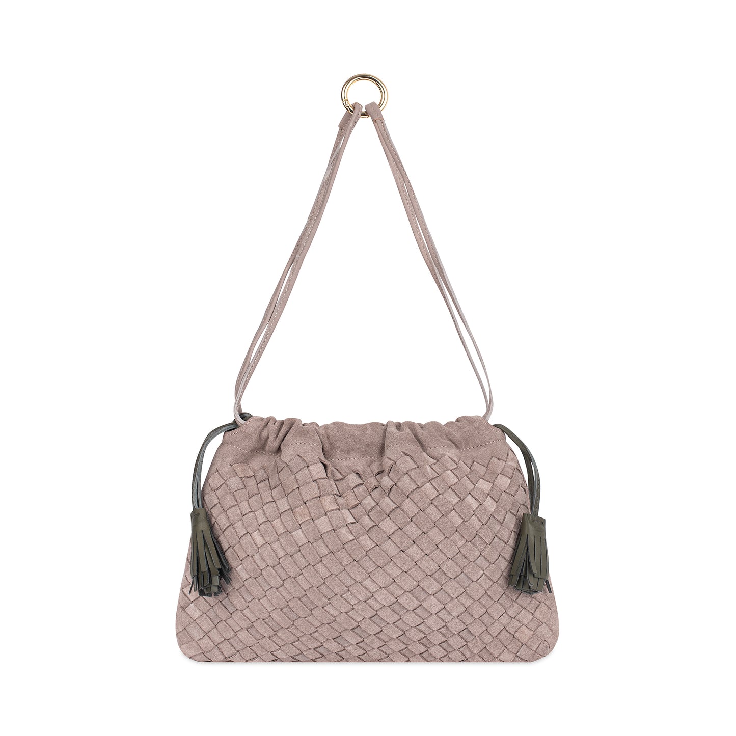 Alva Pouch in Suede in Grey