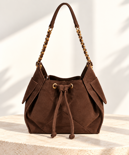 Sienna Suede Bucket Bag