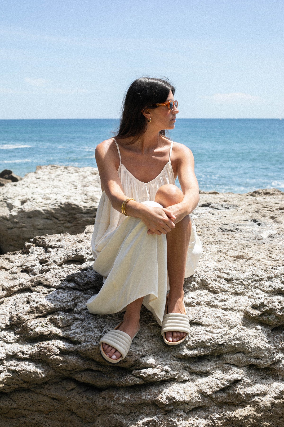 Lizzie Sandal - Cream