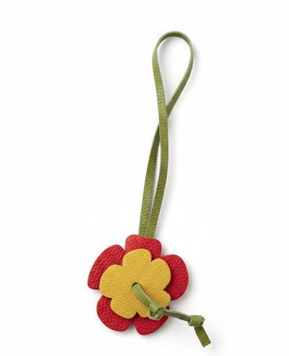 Poppy Calfskin Charm