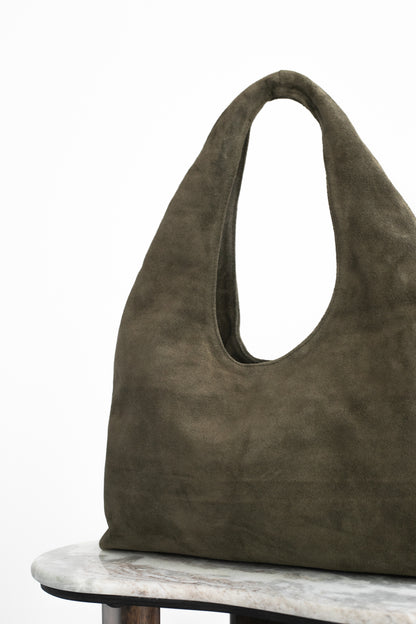 Hoop bag in sage green