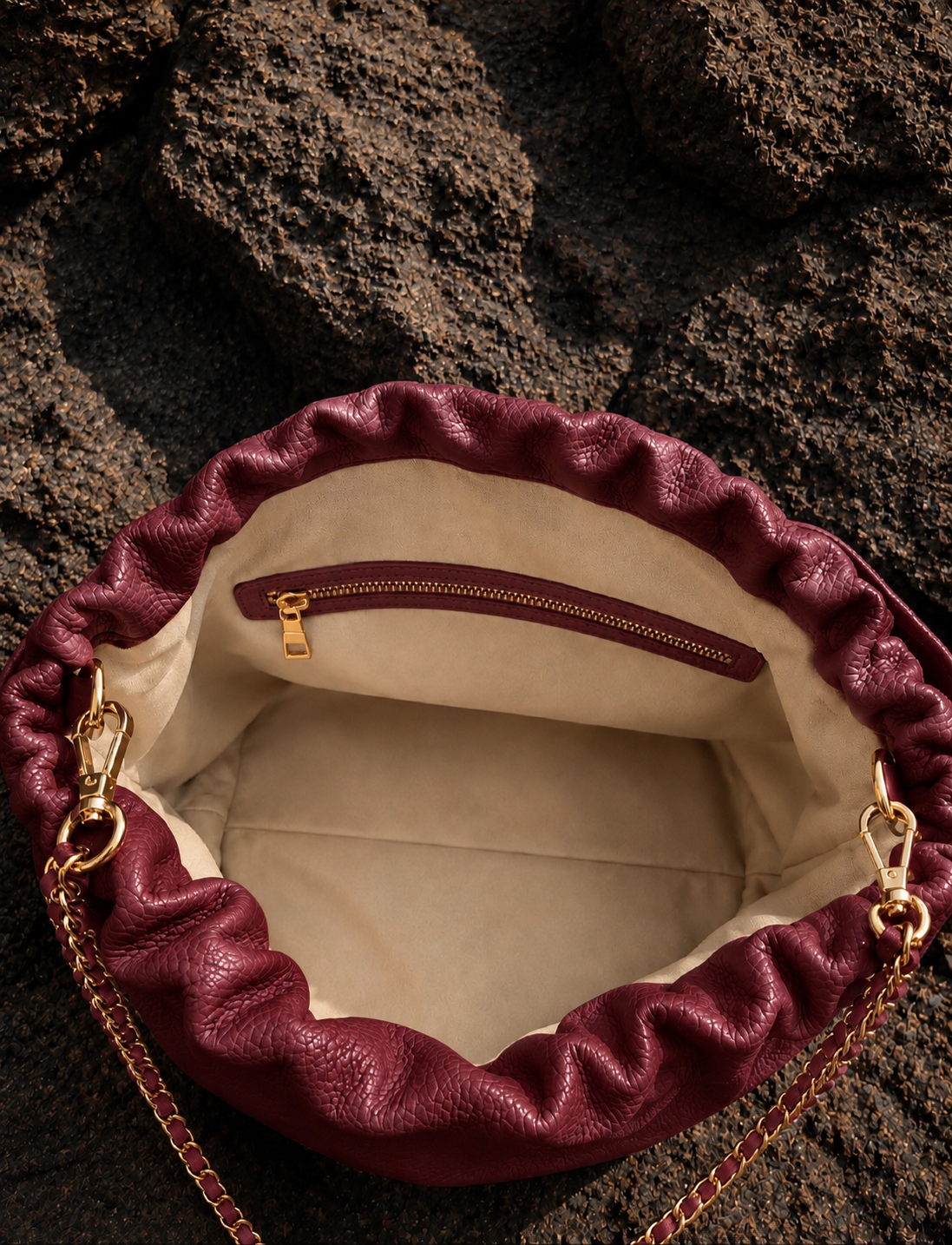 Medium Alva Bag - Bordeaux 