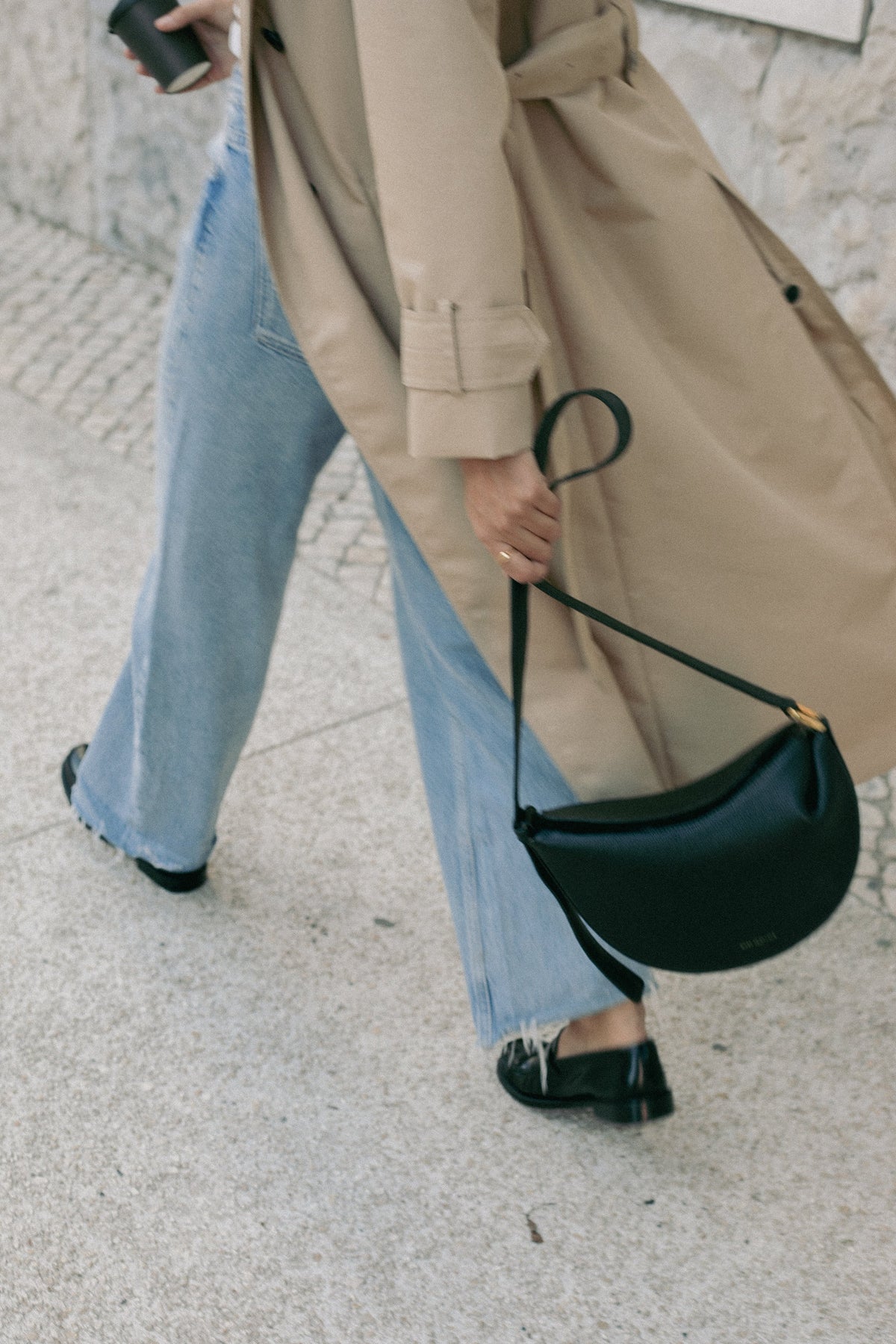 Mini Halfmoon Bag - Black