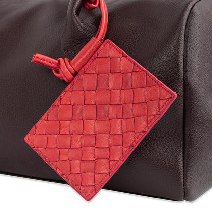 Braid card holder  Red