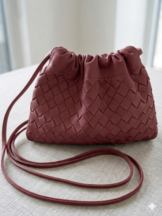 Woven Mini Mini Alva Bordeuax
