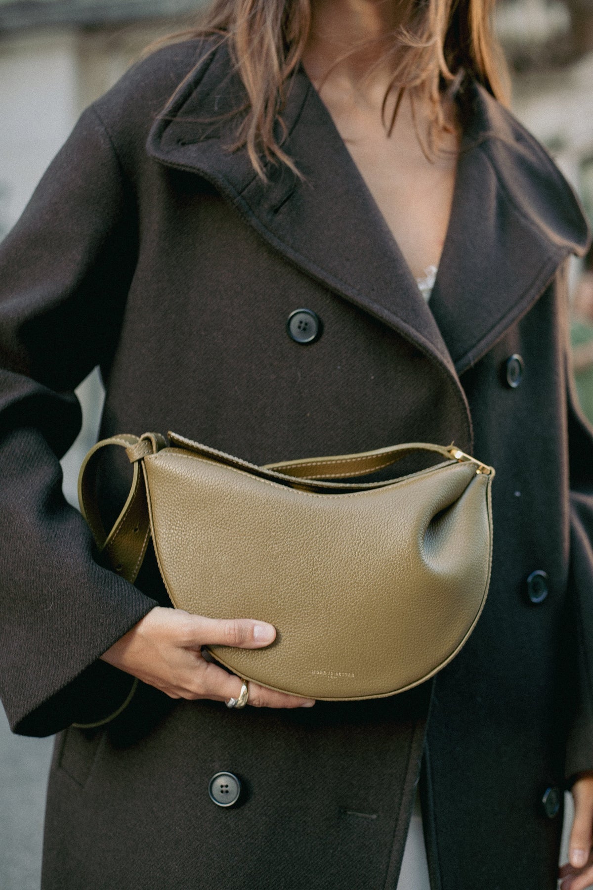 Mini Halfmoon Bag - Olive Green