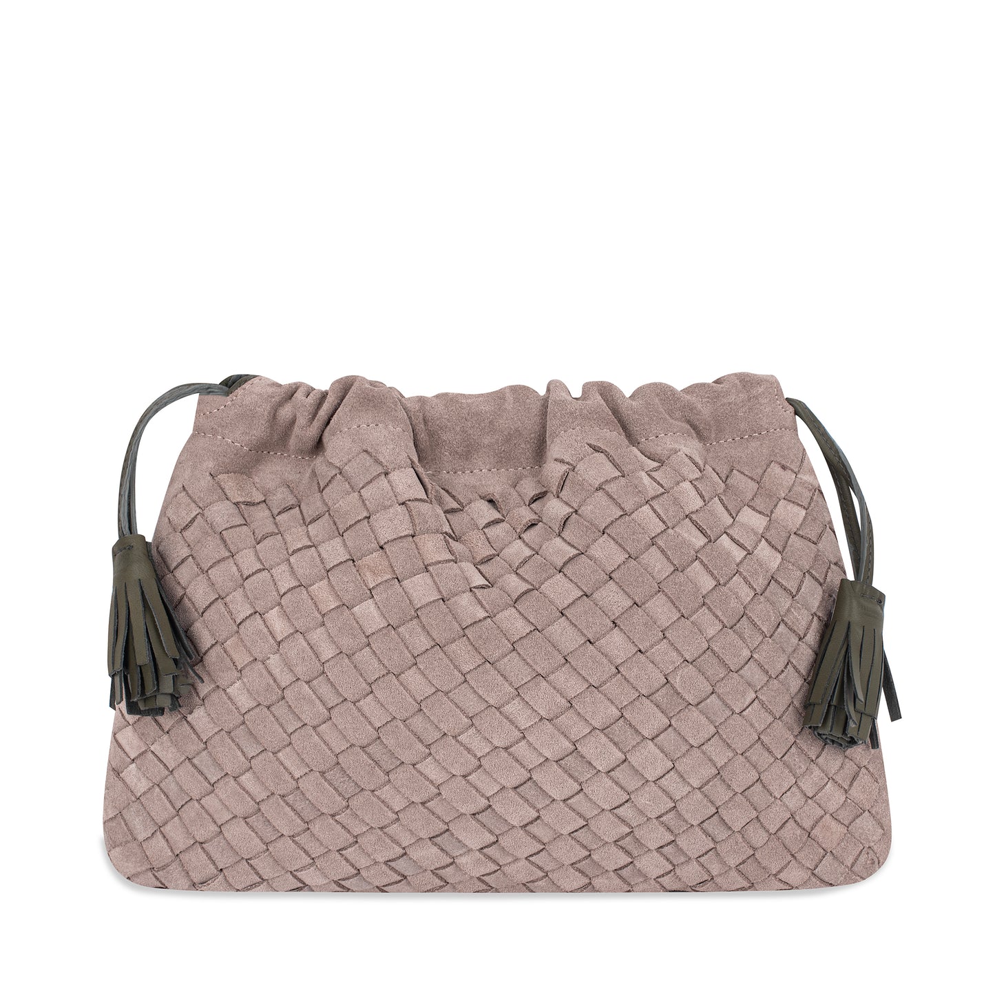 Alva Pouch in Suede in Grey