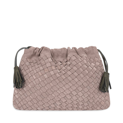 Alva Pouch in Suede in Grey