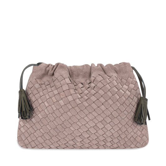 Alva Pouch in Suede in Grey