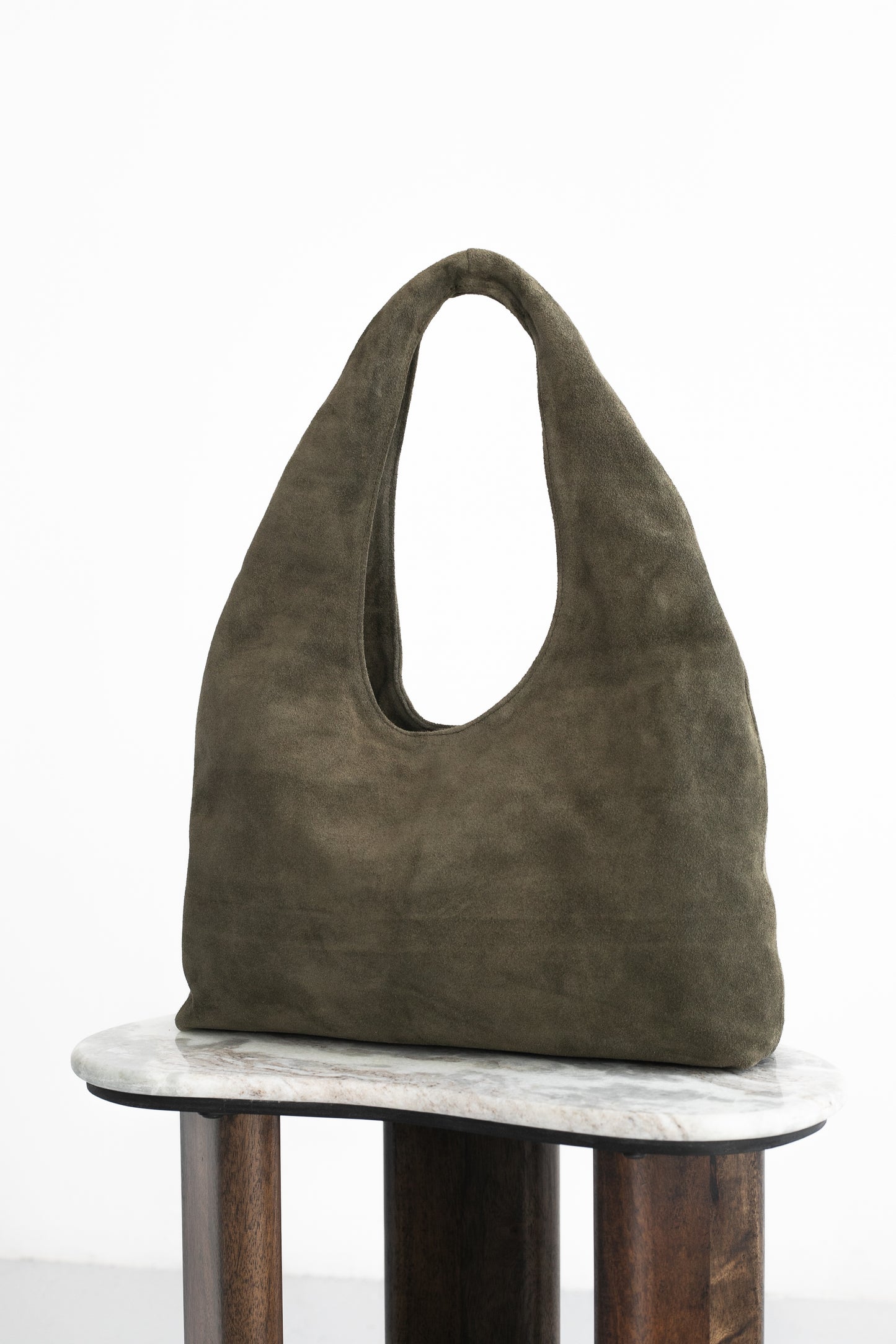 Hoop bag in sage green