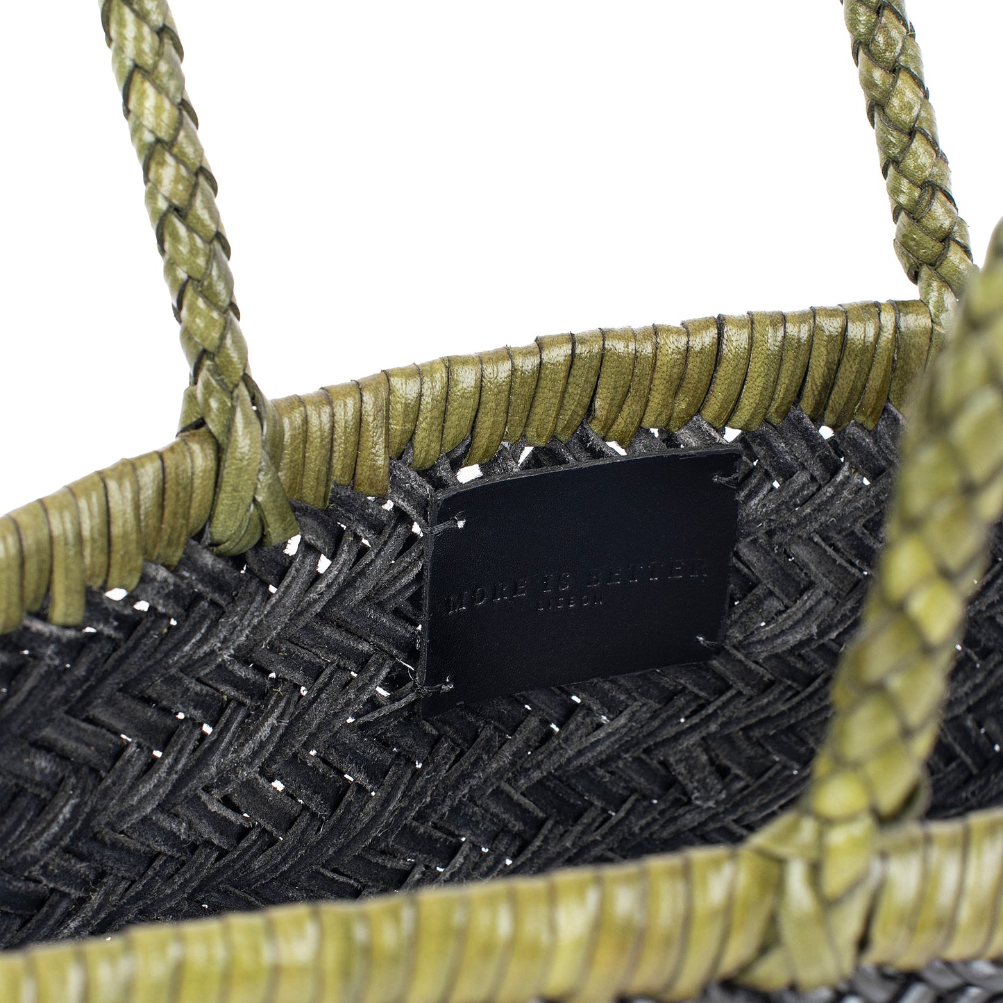 Basket bag Dark grey and olive