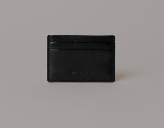 Shiny Black Card Holder Nappa Calfskin