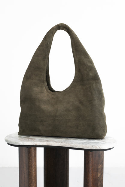 Hoop bag in sage green