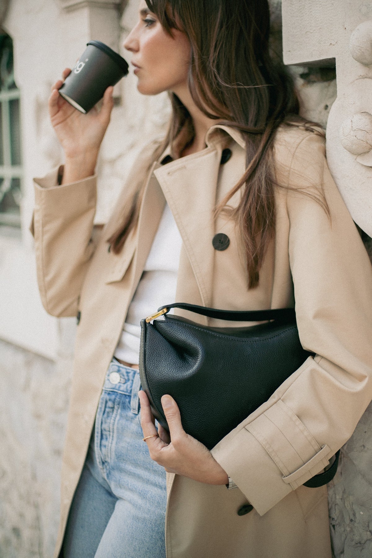Mini Halfmoon Bag - Black