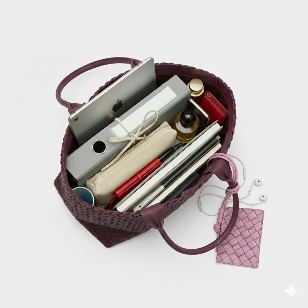 Tote Bag in Burgundy