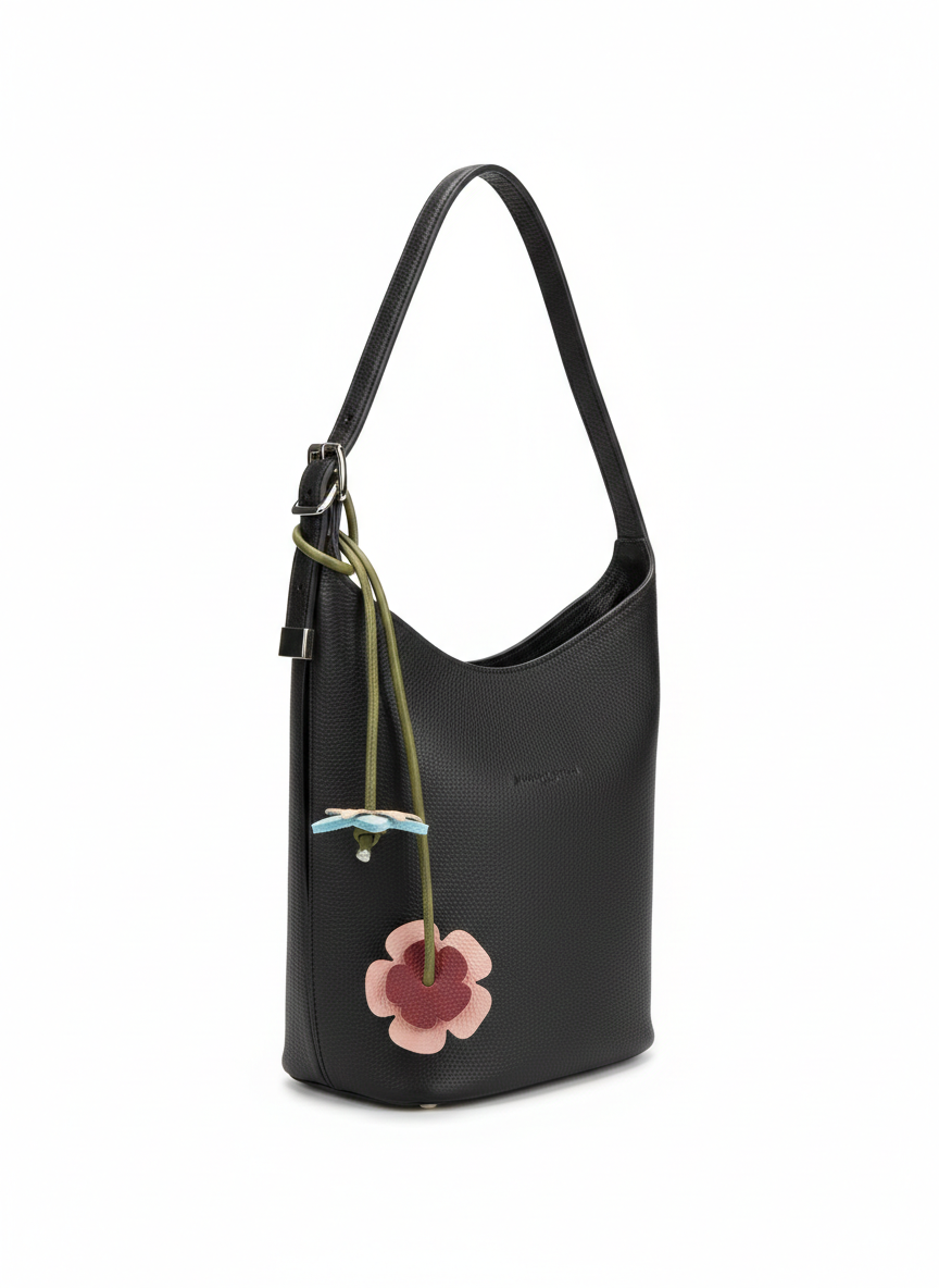 Poppy Calfskin Charm