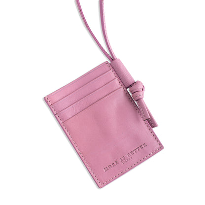 Braid card holder  Pink