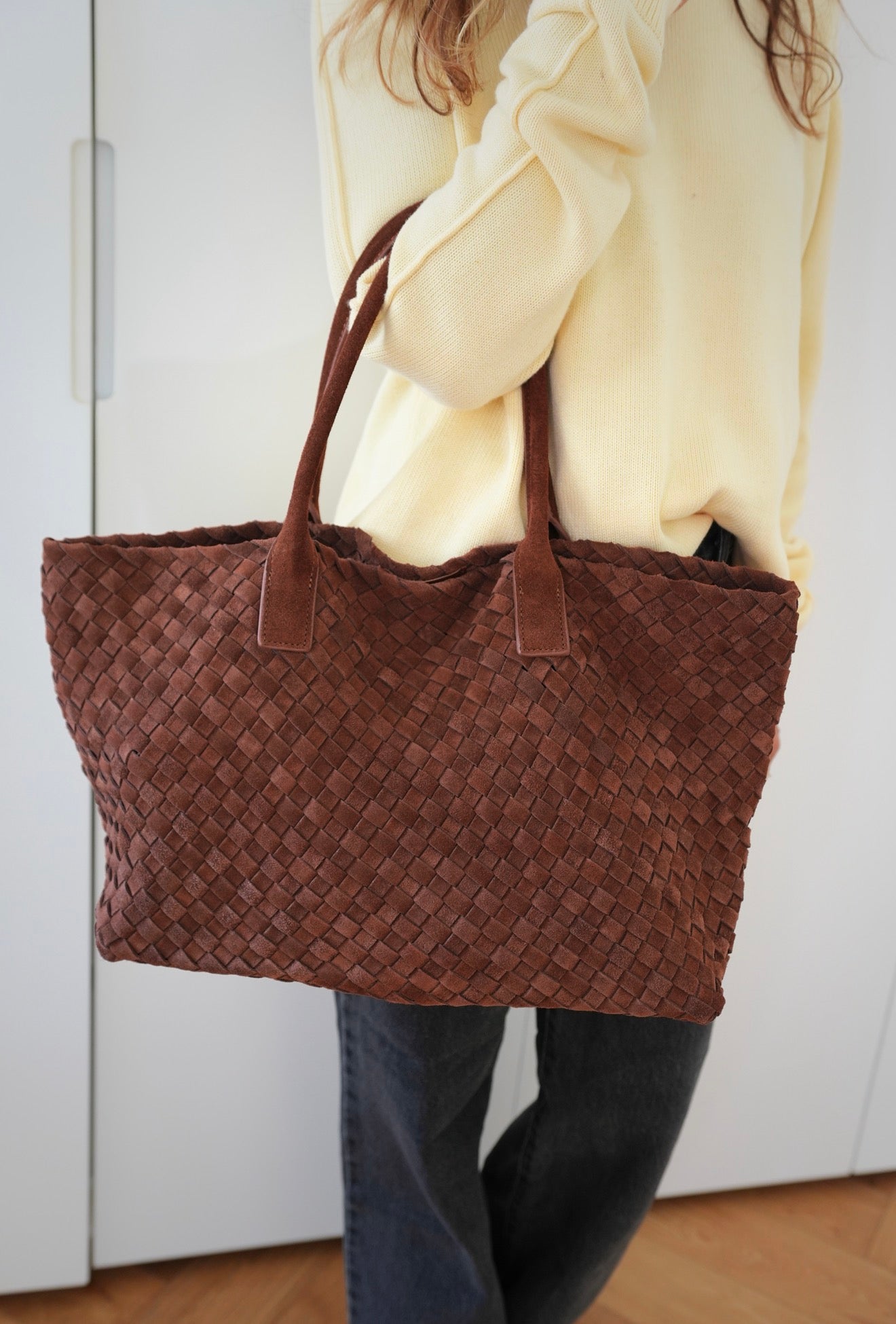Tote Bag in Suede
