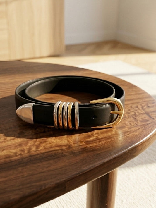 Leather Black Belt