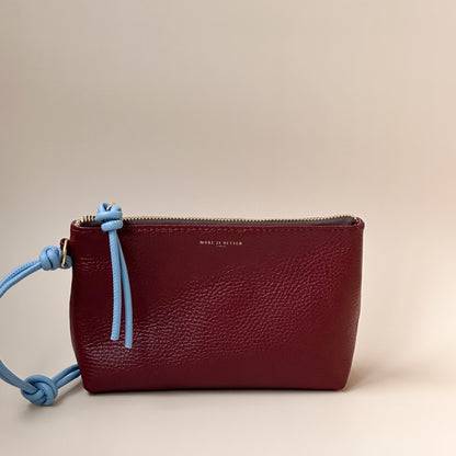 Knot Bordeaux Pouch