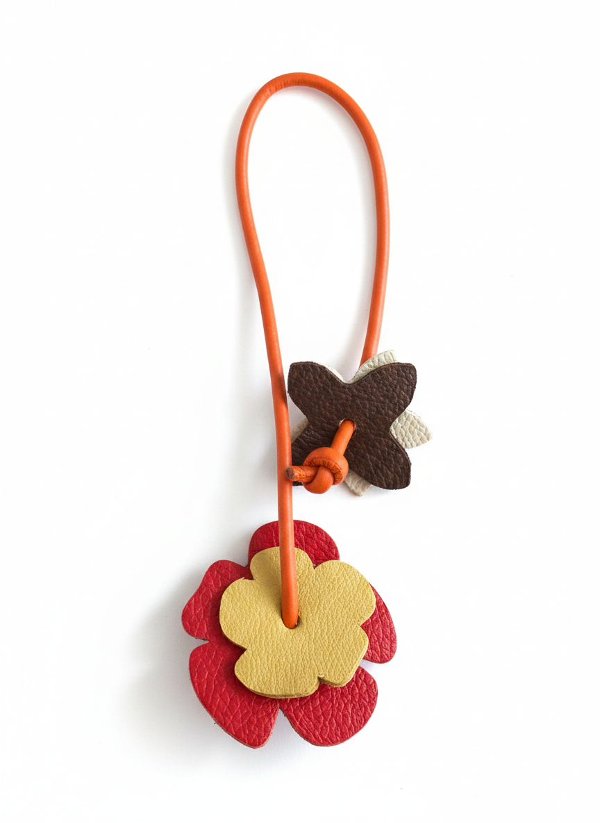 Bloom Calfskin Charm