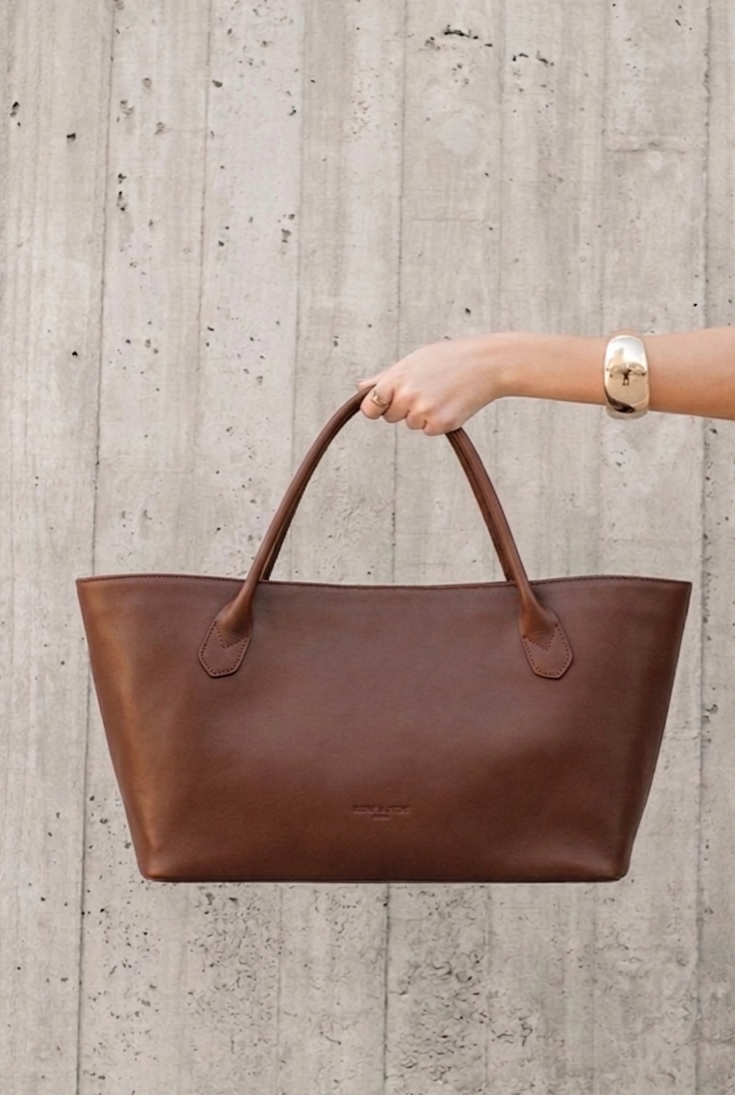 Gaia Tote Bag- Chocolate