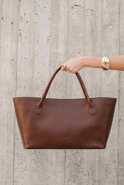 Gaia Tote Bag- Chocolate