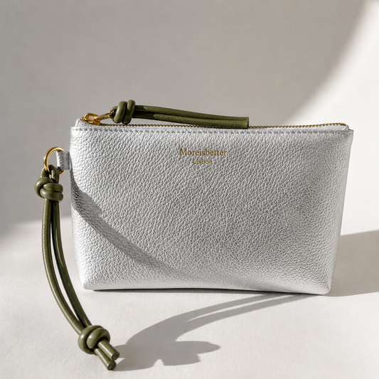 Knot Silver Makeup bag