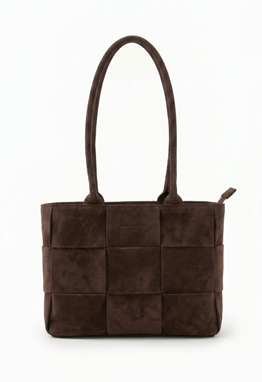 Rio Tote in Suede - Chocolate
