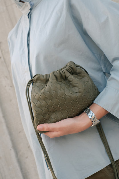 Woven Mini Mini Alva olive