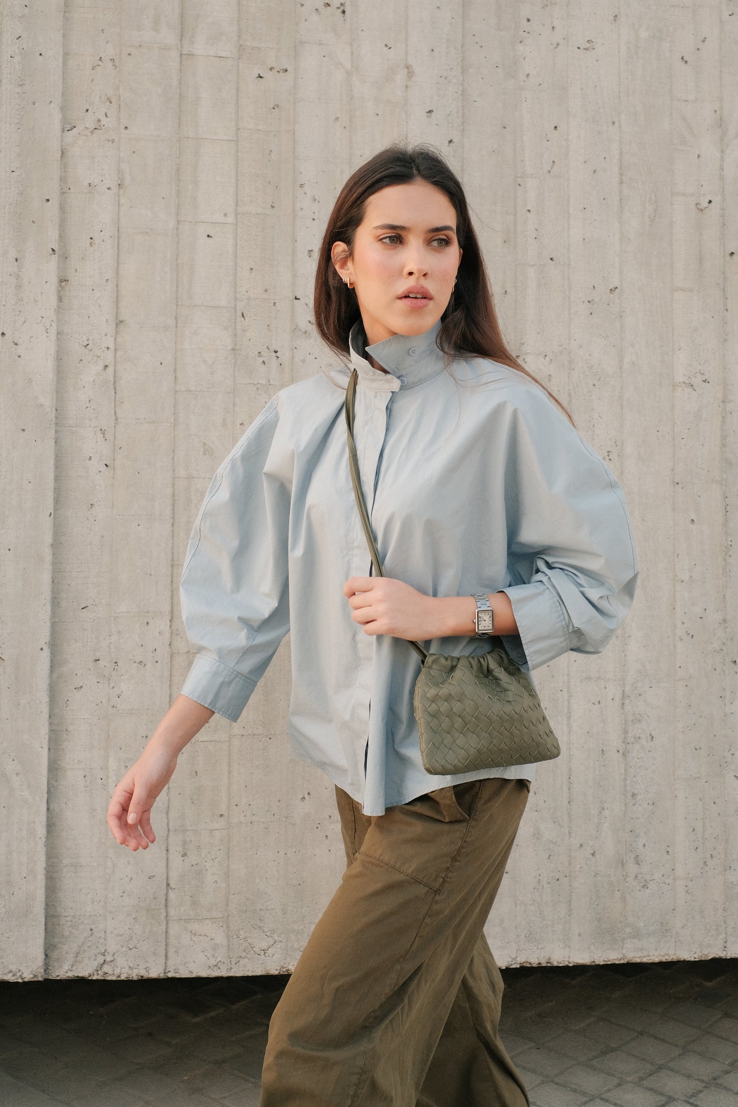 Woven Mini Mini Alva olive